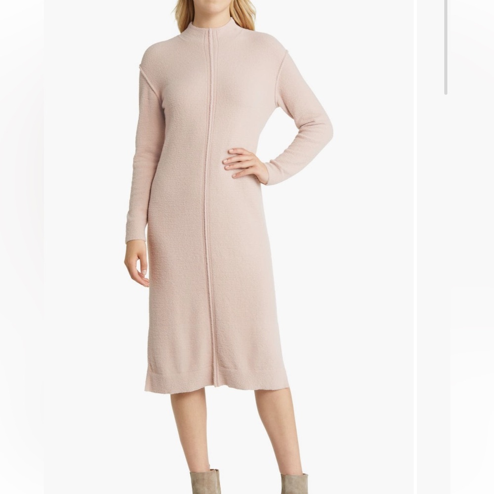 Caslon funnel neck dress